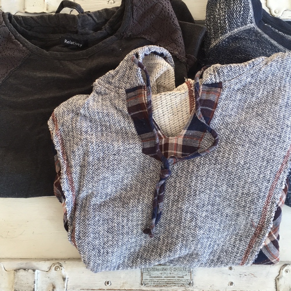 3 sweatshirts